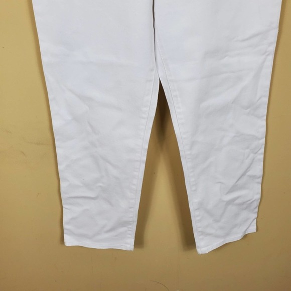 Ella Moss High Rise Slim Straight Ankle Jean in White Size 10/30 - Picture 7 of 8